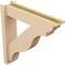Ekena Millwork 6-in W x 26-in D x 26-in H Funston Trad Rough Cedar Woodgrain TimberThane Outlooker, Primed Tan OUTUR060X26X26FST04RCPR - alternate 3